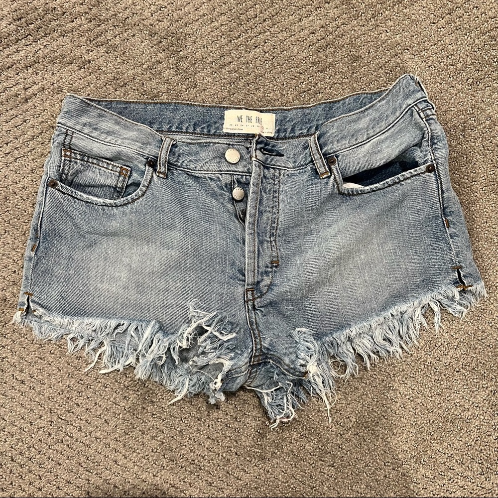 Free People cutoff denim shorts